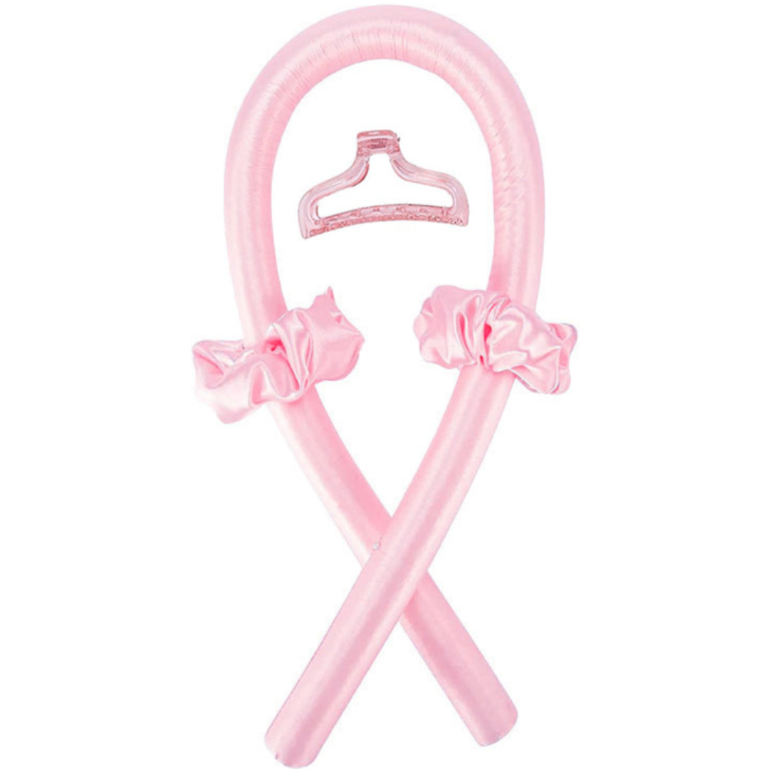 새로몰즈 틱톡 튜브컬 헤어롤 고데기없는웨이브 여신 셋팅펌 세트, 1+1, (사은품 앞머리볼륨핀 3+6핀증정), 4개, 핑크/무향 14,720원