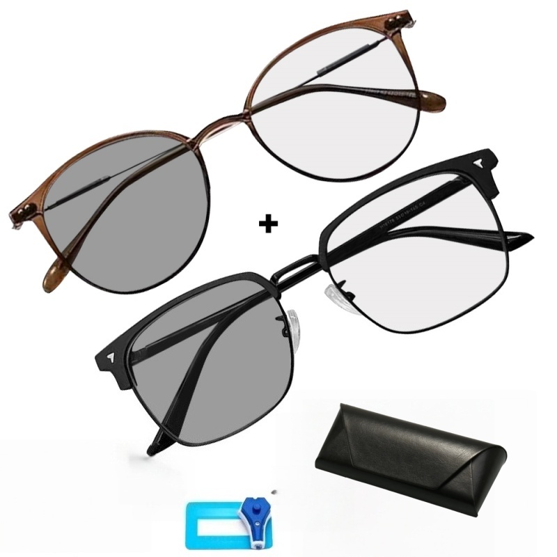 TAYPAK블루라이트 차단 안경 남녀공용 패션 변색 자외선차단 가벼운 초경량 티타늄 안경케이스 20,800원