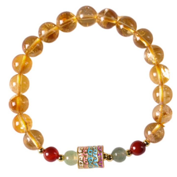 11개의 황수정 팔찌 여성 행운과 재물 유치 다섯 가지 경전 12,530원