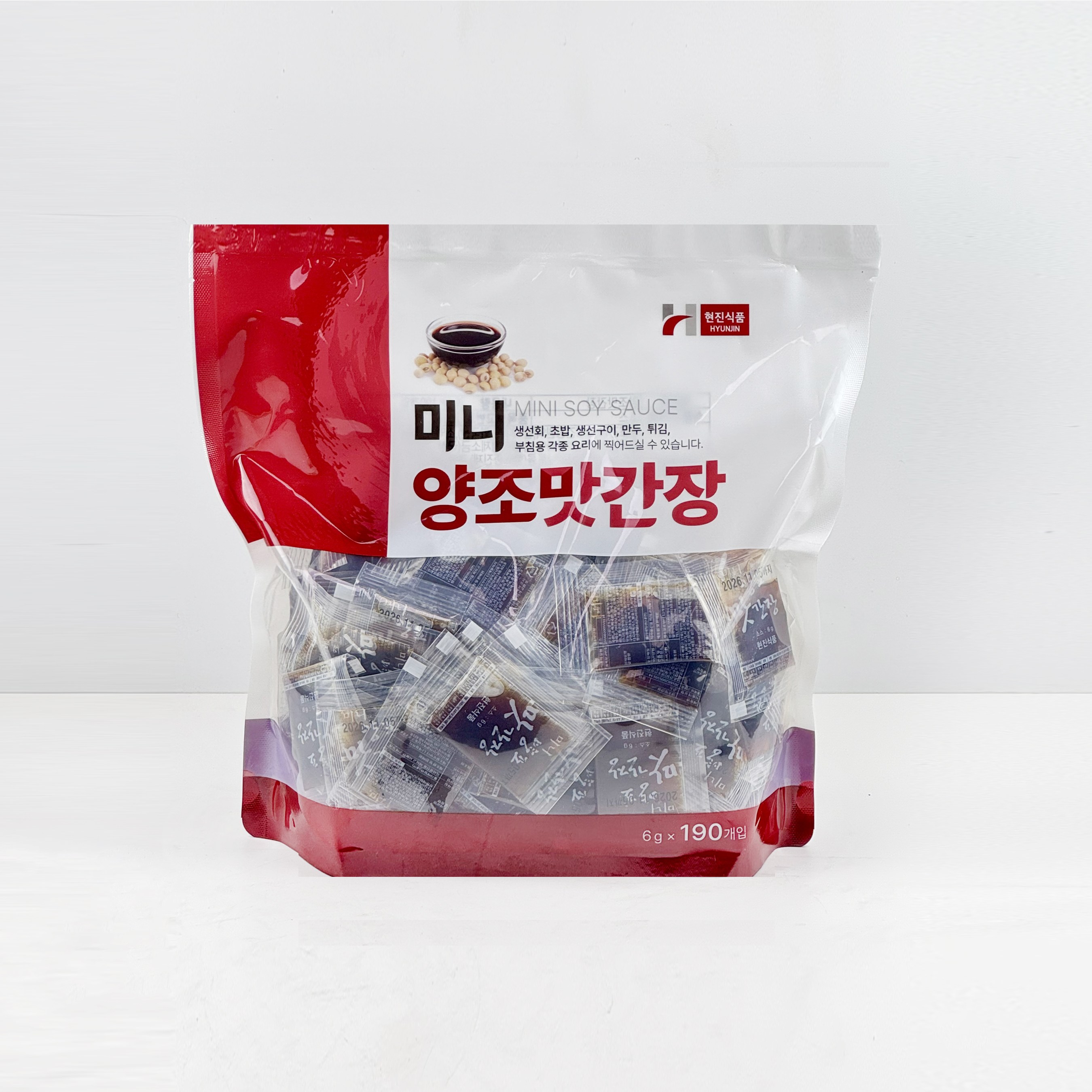 현진 미니간장 6gx190 10봉 1박스, 12kg, 1박스 42,900원