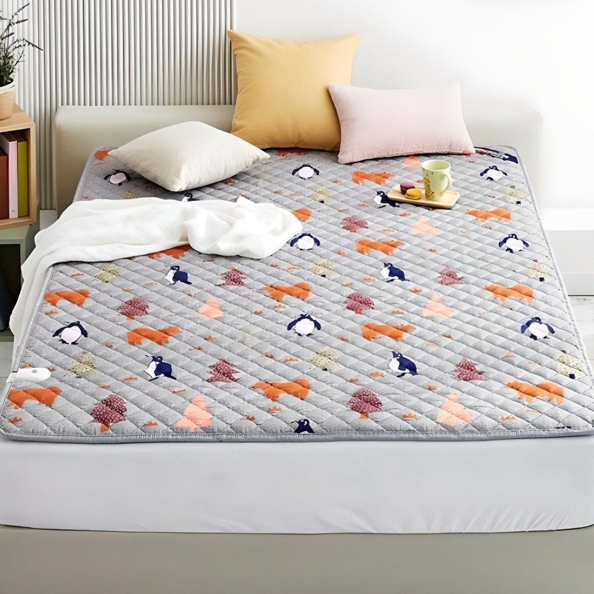 <한일의료기 프리미엄> 안심 국내생산 탄소열선 1인용, 2~3인용 캠핑 전기요, 싱글 (100*180cm) 38,490원