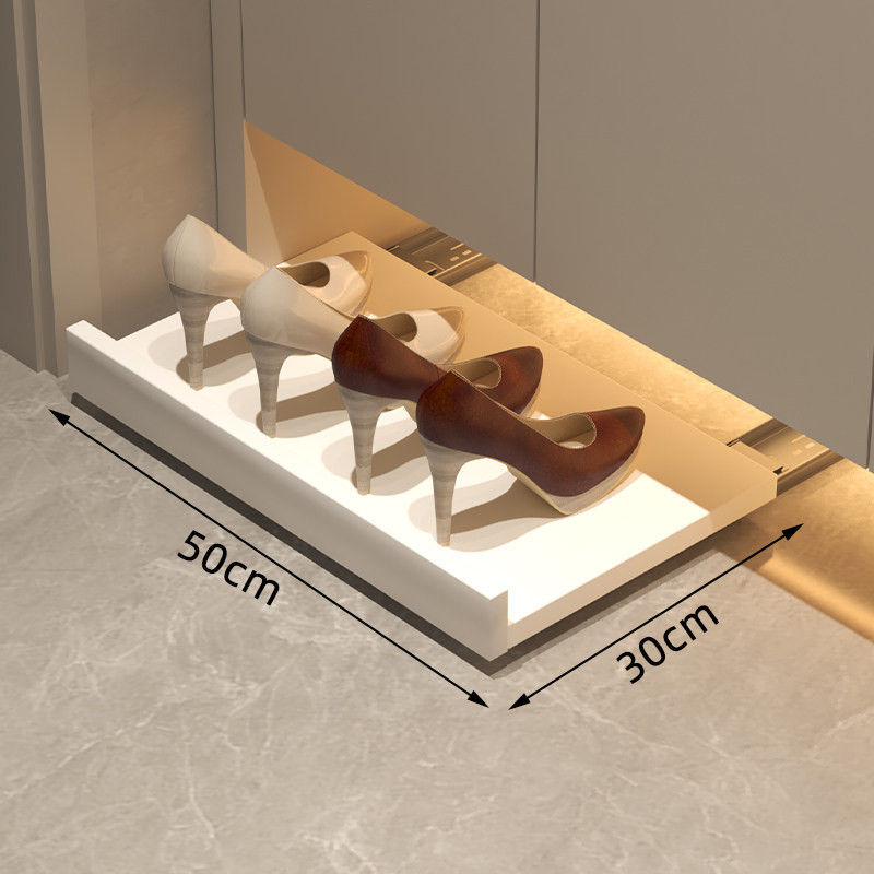 신발장바닥 슬라이딩 수납 서랍 트레이 현관 신발 정리대 바닥형 반동 레일 31,600원