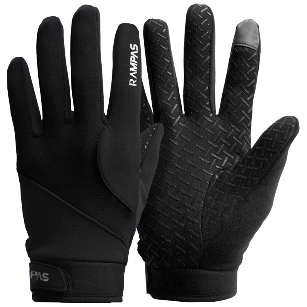 겨울 파워스트레치 등산장갑 스포츠장갑 스마트폰 터치 기모 안감 장갑 스마트장갑, 블랙, 1개, 현재가 13,900원