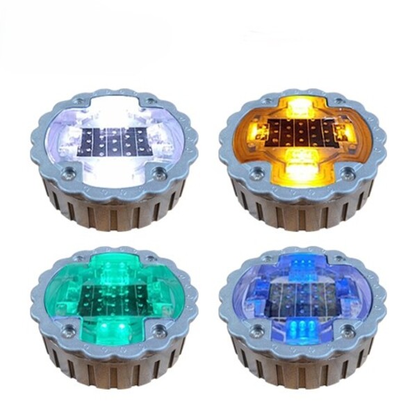 매립쏠라 표지병 (HK-153) 4방향 아파트 공원 도로 바닥 표시등 유도등 경고등, 녹색, 1개 59,000원