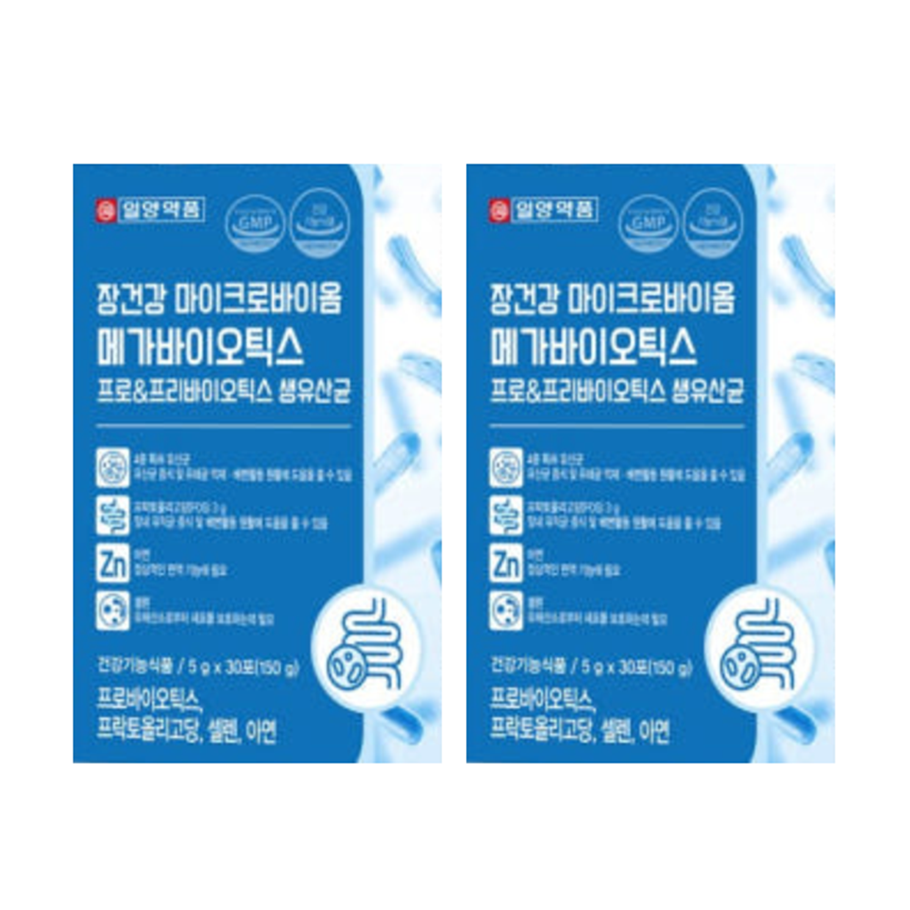 일양약품 장건강 마이크로바이옴 메가바이오틱스 프로  프리바이오틱스 생유산균 30포 34,960원