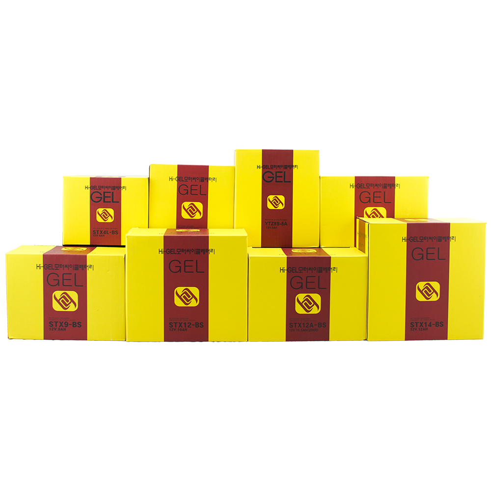 벤시 무보수 젤타입 오토바이 배터리 4/5/7/8/9/10/10.5/12AH PCX NMAX 혼다 야마하 등, 1개, 1번 STX4L-BS [4AH] 21,500원