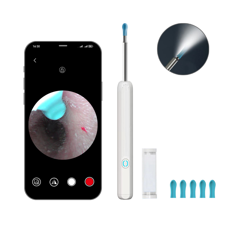 MountainWter 스마트폰 LED 내시경 귀이개 귀후비개  500W고화질카메라귀이개  LED 조명 소프트헤드 Type-C충전 13,900원