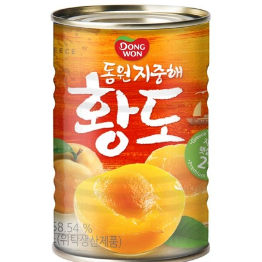 동원 지중해 황도 통조림 9,800원