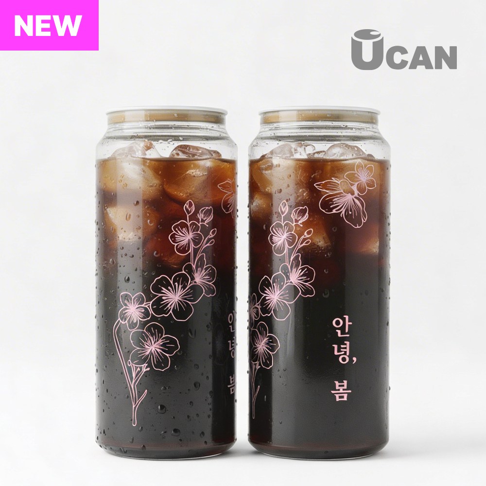 국산 페트캔 500ml  투명 플라스틱 음료배달용 캔시머 공캔 100개 뚜껑미포함 35,000원