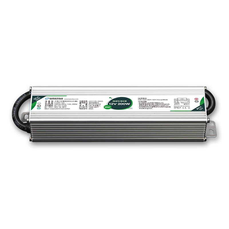 루멘룩스 방수형 SMPS 12V 200W, LED 안정기, LT200-12V, 루멘룩스 안정기,정전압형, 1개 23,000원