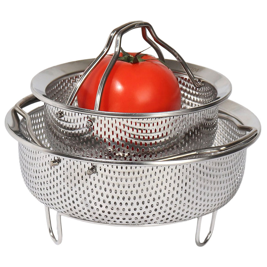 [27종+304 강화 내열 찜기 14cm+18cm 2종세트] 이유식 스텐 채반 (야채 만두 수육 채망 찜판 보쌈 떡 찜받침 삼발이), 현재가 21,500원