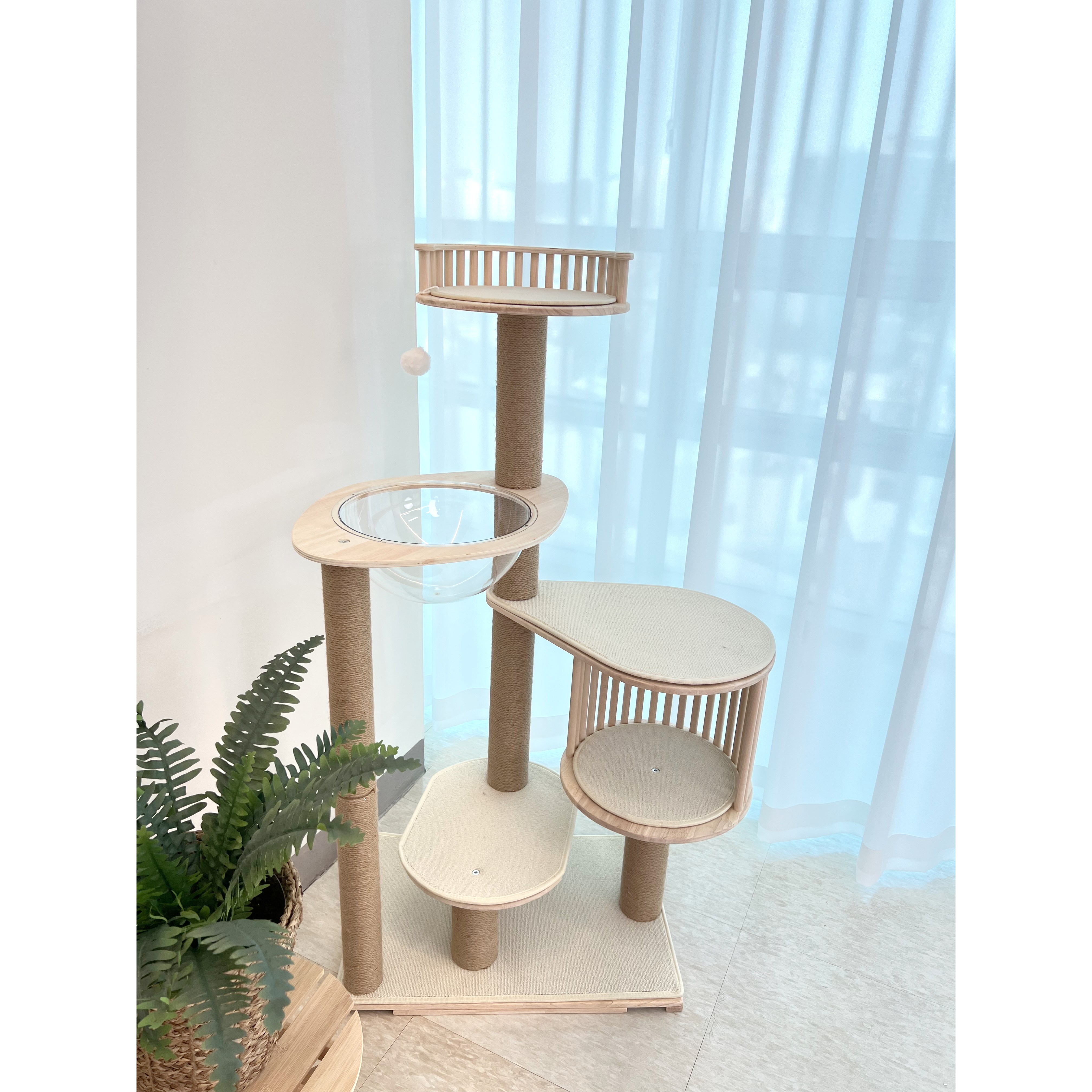 당근펫 원목 고양이 캣타워 숨숨집 캣폴 135,000원