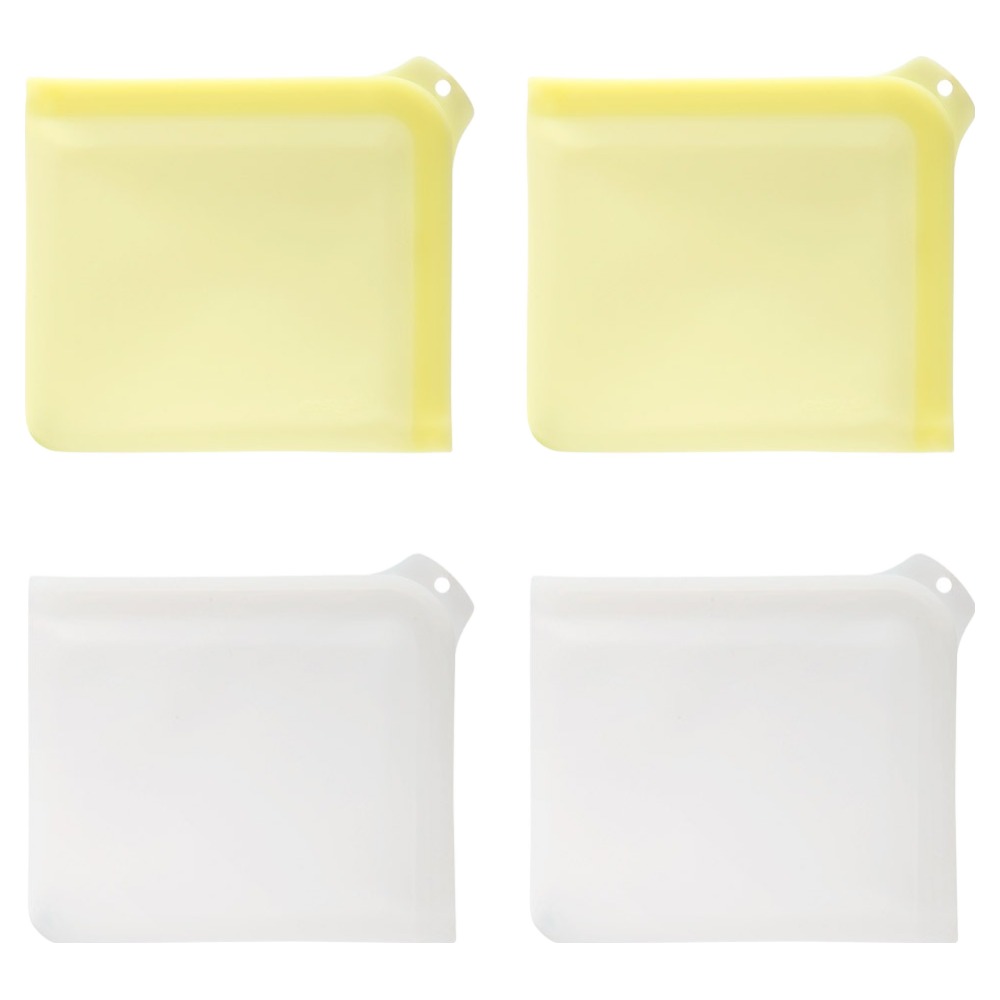 이지실리 실리콘 다용도 샌드위치 밀폐 지퍼백 2종 x 2p 세트 29,800원