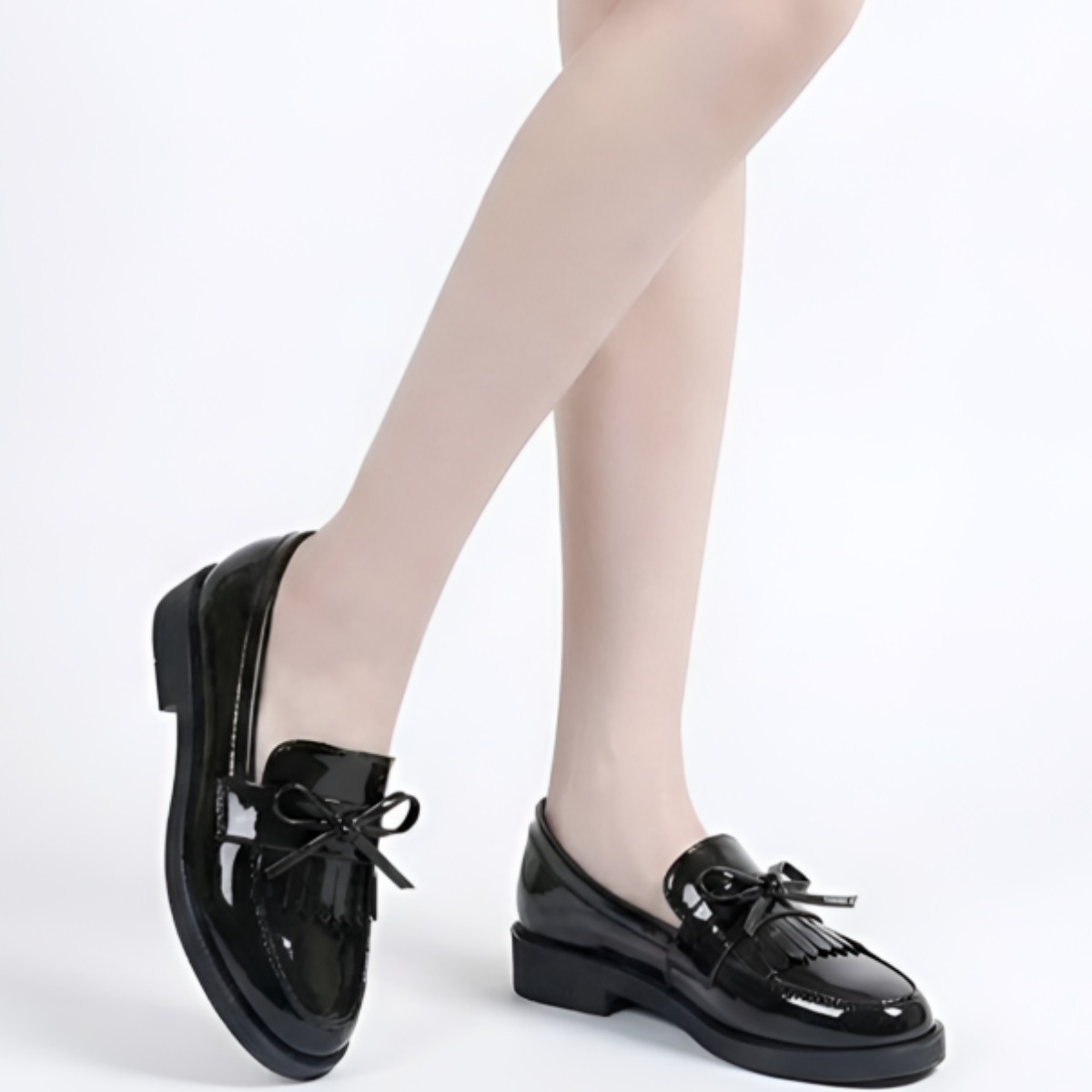 디아망 비주 리본 에나멜 태슬 3cm 로퍼 19,500원