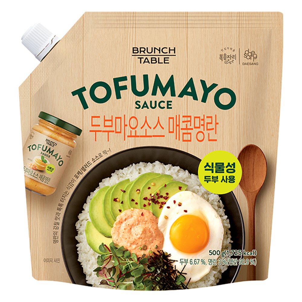 복음자리 브런치테이블 두부마요소스 매콤명란, 500g, 1개 14,900원