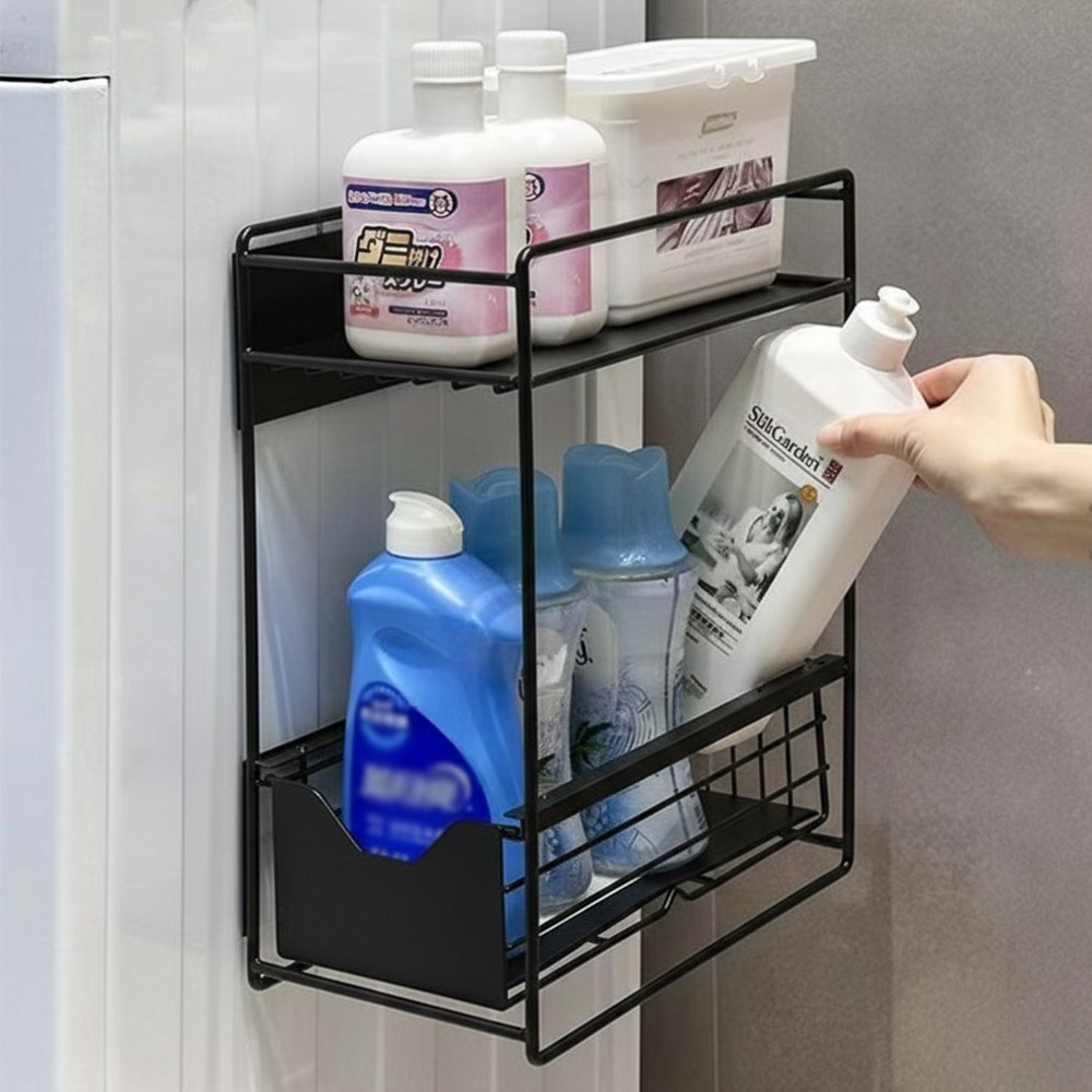 하루꿈 투웨이 틈새수납 슬라이딩 냉장고 수납선반 세탁기 자석 수납함 22,900원