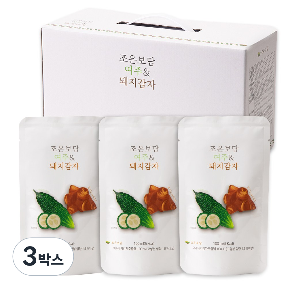 식후 혈당 케어 여주즙 돼지감자즙 여주돼지감자 추출액 국산 HACCP 인증 30포, 조은보담 윤영진 한약학 박사 개발 63,370원