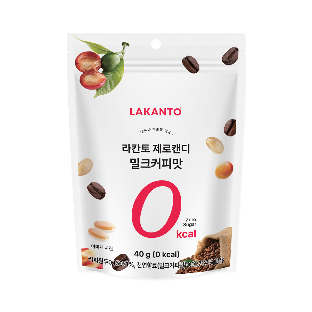 라칸토 무설탕 사탕 제로칼로리 캔디, 40g, 밀크커피, 1개 3,990원