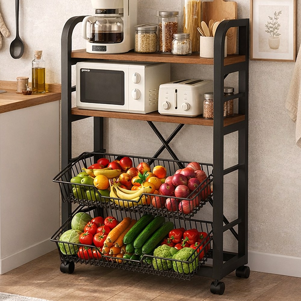 소프트엣지 이동식 렌지대 주방 수납장 29,800원