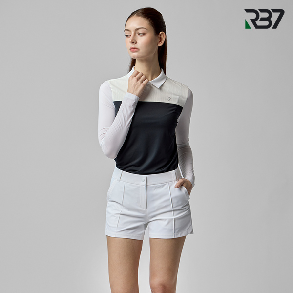 RB7 여성 고신축 아웃포켓 주름 골프반바지 R3MWPT497WH 79,000원