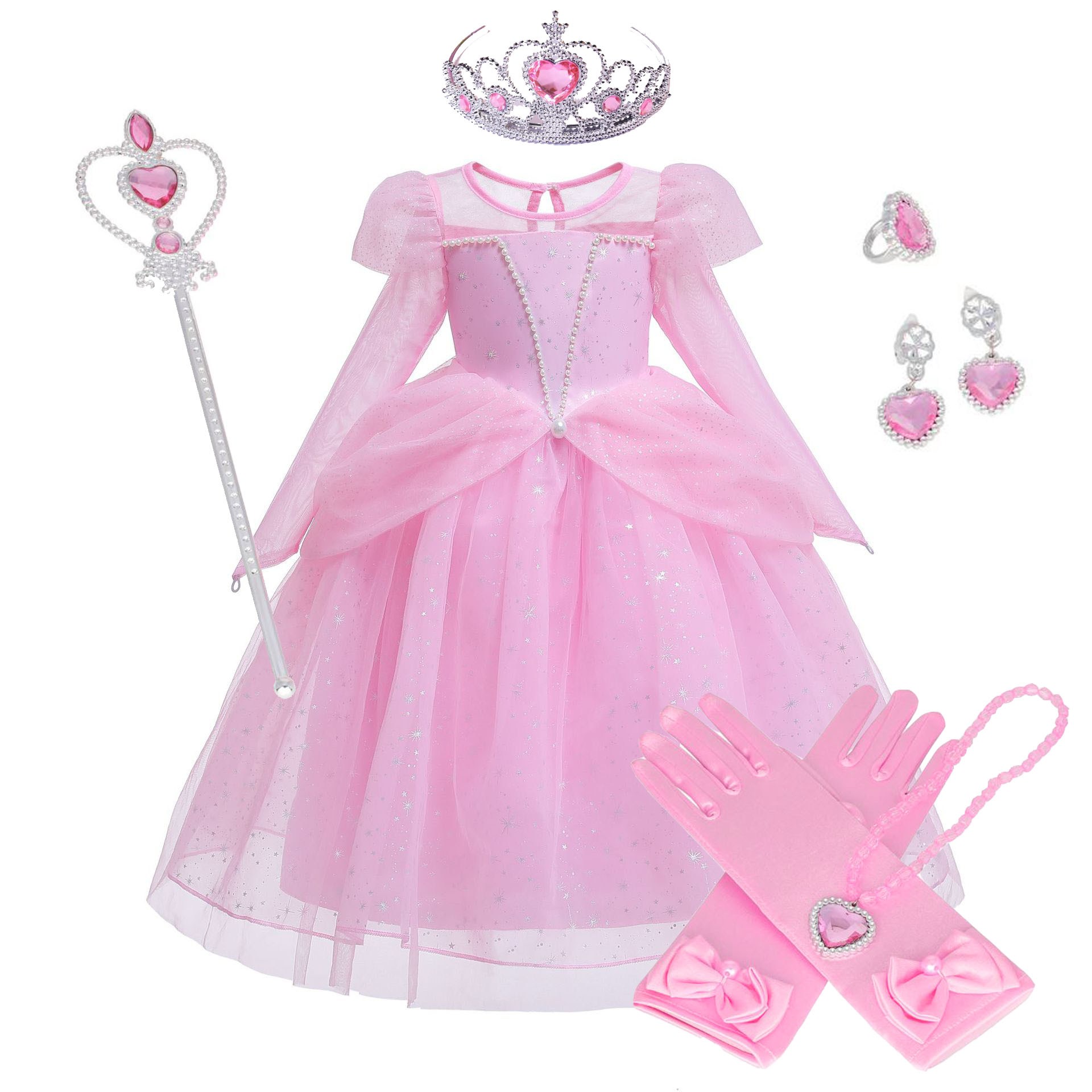 진주 오로라 공주드레스 여아 어린이날 선물세트 여아드레스 할로윈의상 생일파티 샤원피스 (악세사리 별도구매) 39,800원