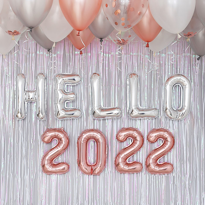 HELLO 2022 신년 파티 용품 풍선 장식 세트 4,970원