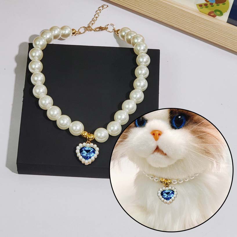 치트몰 고양이 강아지 진주 목걸이 5,900원