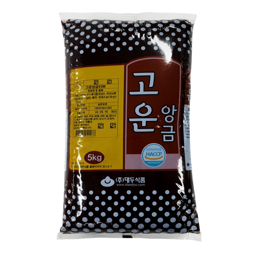 대두식품 고운앙금 5kg 55M 양갱 붕어빵 대용량 21,490원