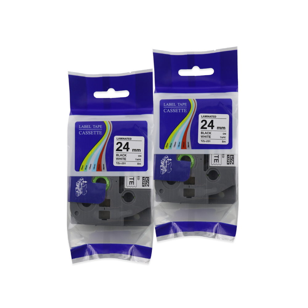 제이씨라인 부라더 호환 라벨테이프 TZc-251 24mm 2p 11,300원