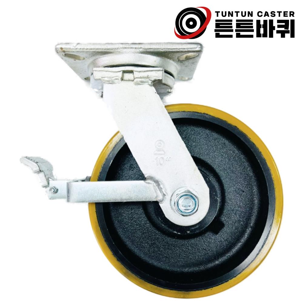 단조15cm(6인치) 1.4톤 1400KG 우레탄바퀴 고중량 회전브레이크 캐스터 폭76mm 73,000원