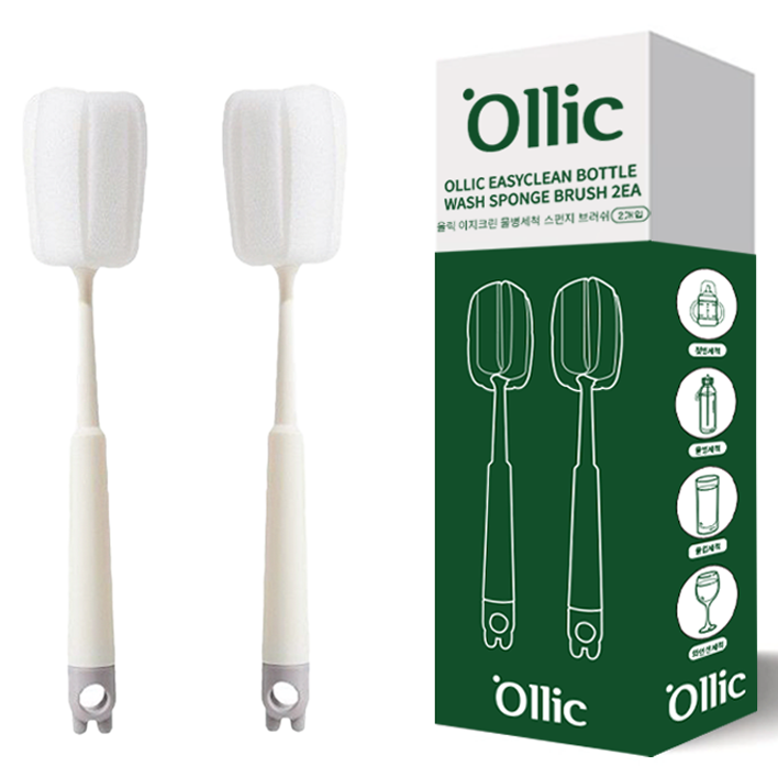올릭 이지크린 물병세척 스펀지 브러쉬 2p 2,980원