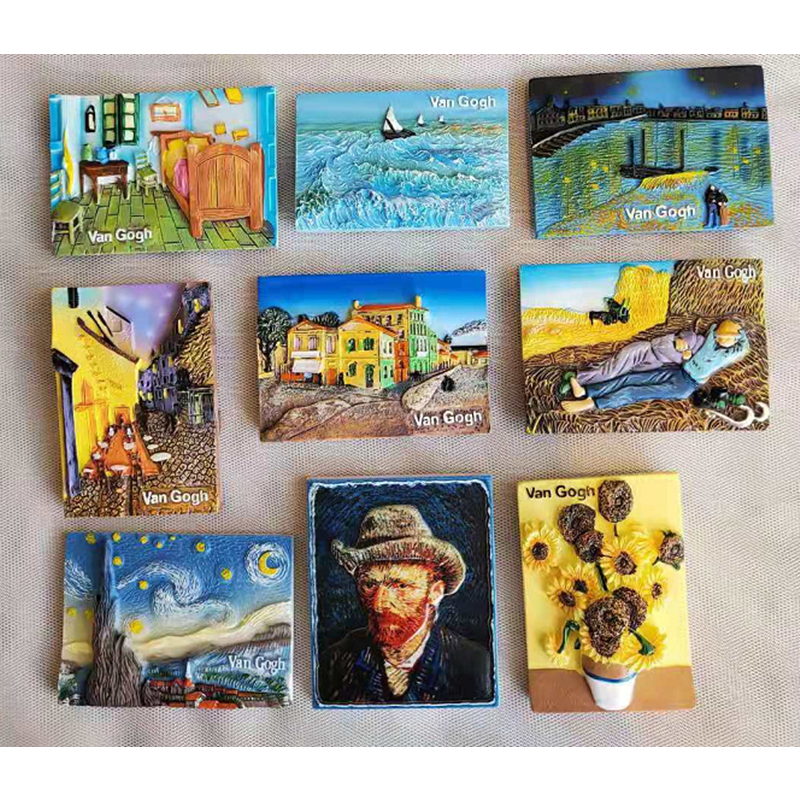 10종세트 반고흐 명화자석 해바라기,별이 빛나는밤,노란집,자화상등 냉장고자석 마그네틱 25,900원
