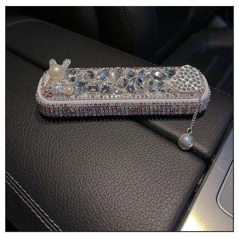 넘버링카 차량용 주차번호판 크리스탈 장식 임시 주차 알림판, 1개, 핑크 크리스탈 11,200원