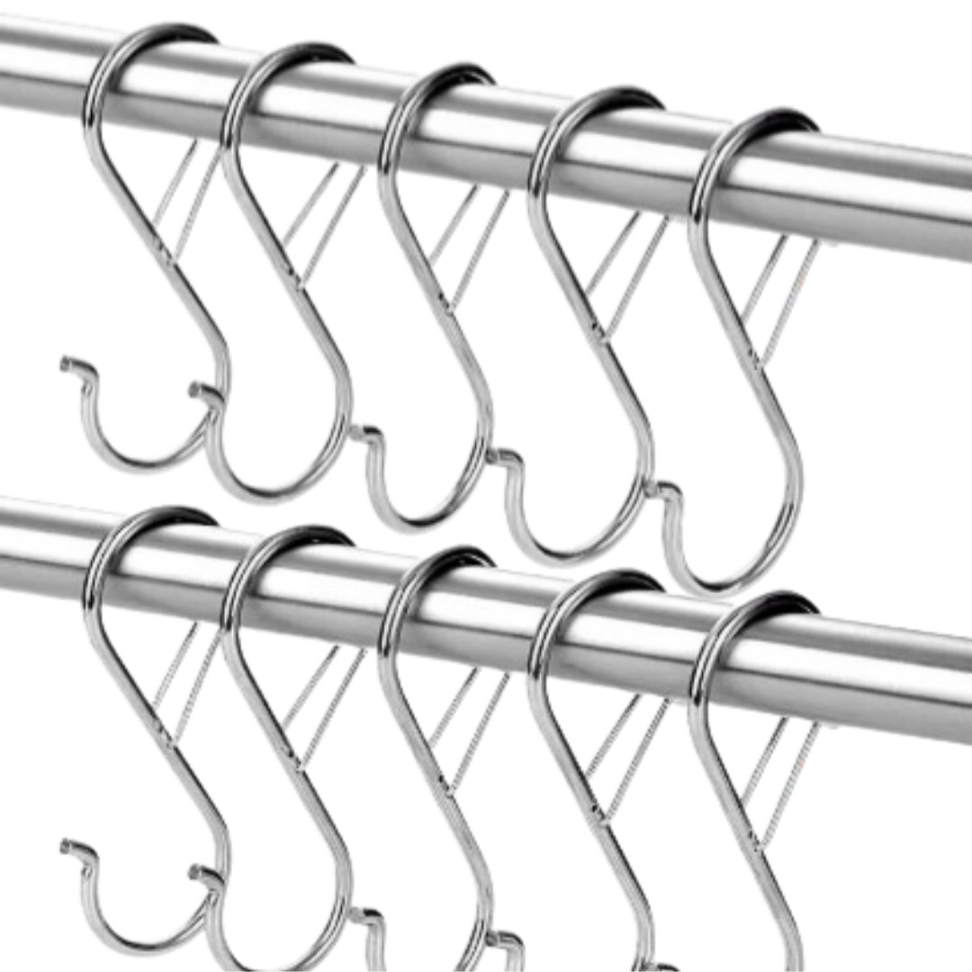 고힙 잠금 고정형 S자 후크 고리 최신형, 실버, 10개 6,900원