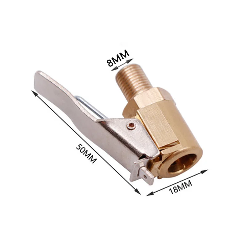 밸브익스텐더  차량 타이어 공기 척  펌프 밸브 커넥터 클립 온 어댑터 풍선 펌프 용 차량 황동 8mm 타이어 5,900원