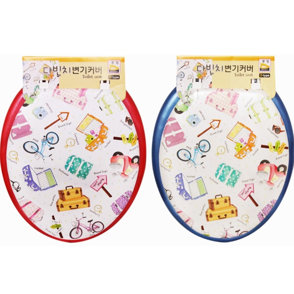 양변기시트 변기 뚜껑 중형 O형 변기커버 쿠션 교체, 1개 19,140원