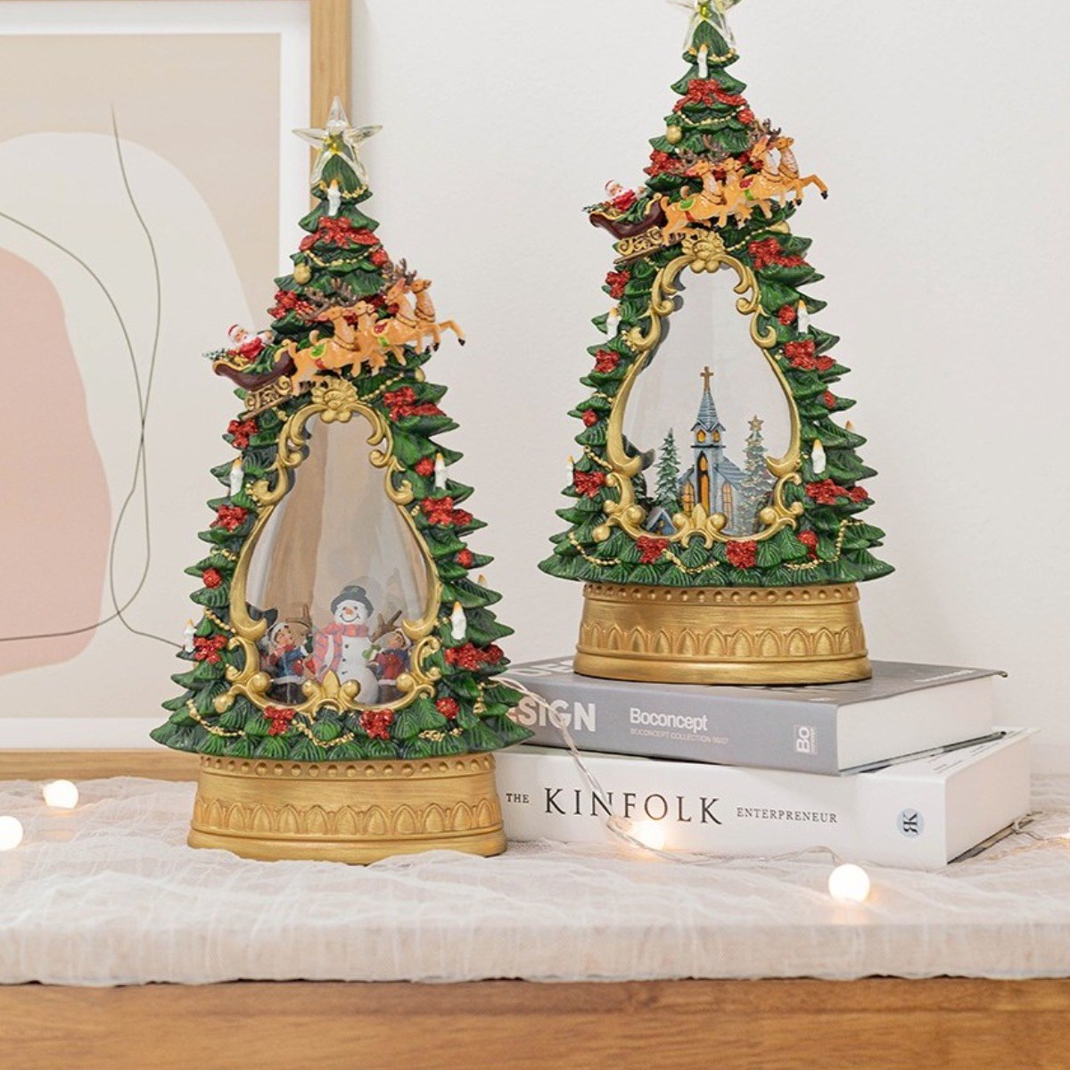 크리스마스 트리 워터볼 오르골 2종 어린이 선물 무드등 22011 88,000원