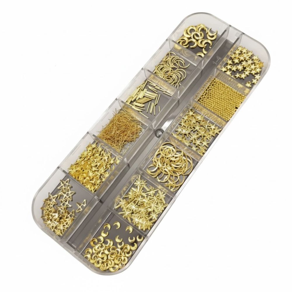 레진아트 네일아트 파츠 네일큐빅 세트 셀프네일 골드스타 1+1 13,900원