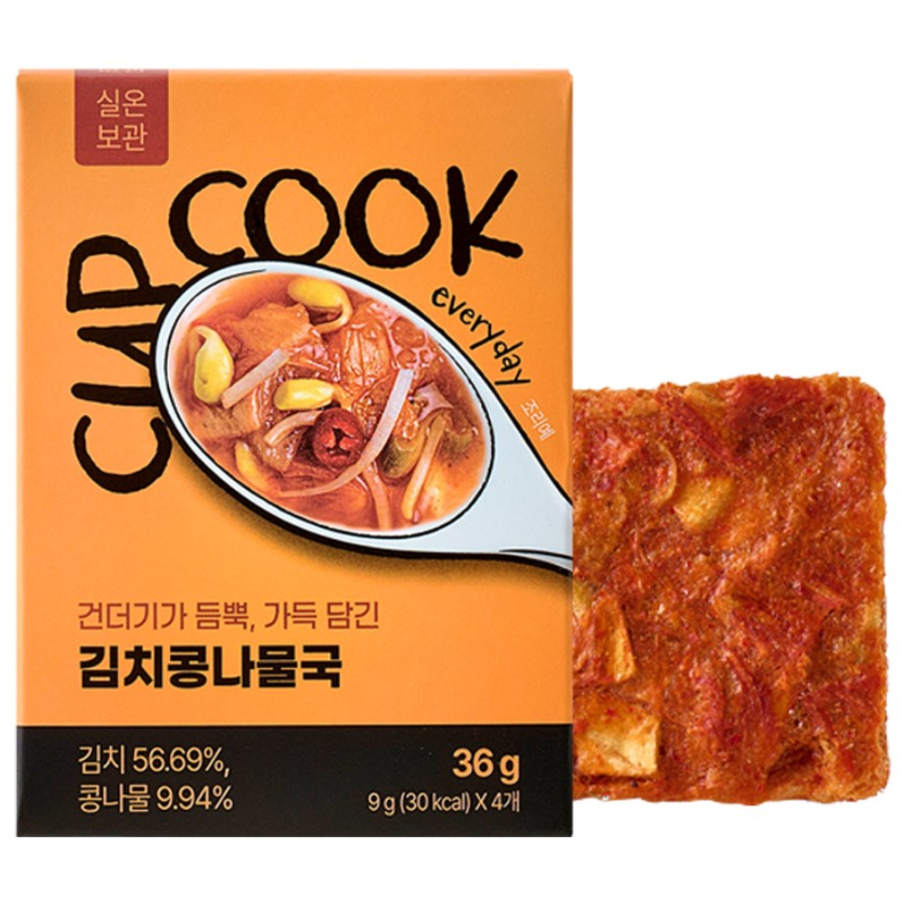 [국산 김치] 5초 완성, 면역력 챙기는 입맛 살리는 매운 한그릇 끊인 국보다 더 진한 프리미엄 동결건조 얼큰 시원 속풀이용 컵쿡에브리데이 김치콩나물국, 1개, 36g 10,900원