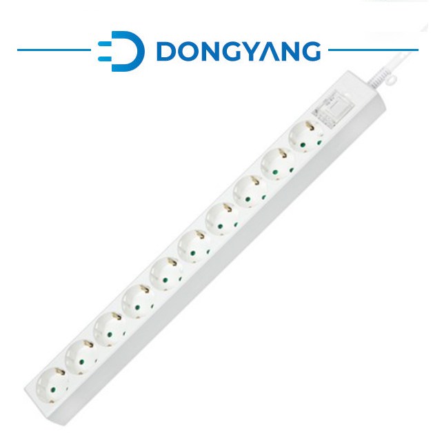 동양전자 접지 10구 2.5M 멀티탭 16A + 안전카바 부착형 52,000원