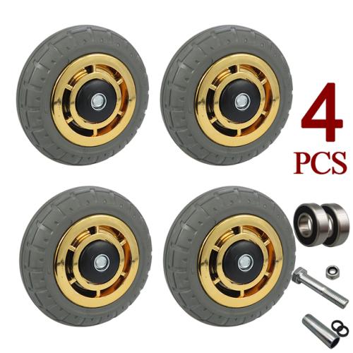 우레탄바퀴 무거운 하중 캐스터 수레 캐리어 교체 화물 자동차 트롤리용 회전 고무 산업용 듀티 4 인치 25,790원