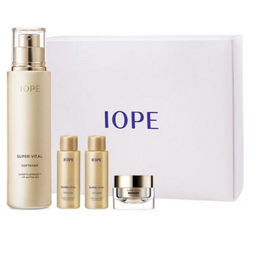 아이오페 슈퍼바이탈 에멀젼 150ml + 18ml + 소프너 18ml + 크림 리치 14ml 세트 108,900원