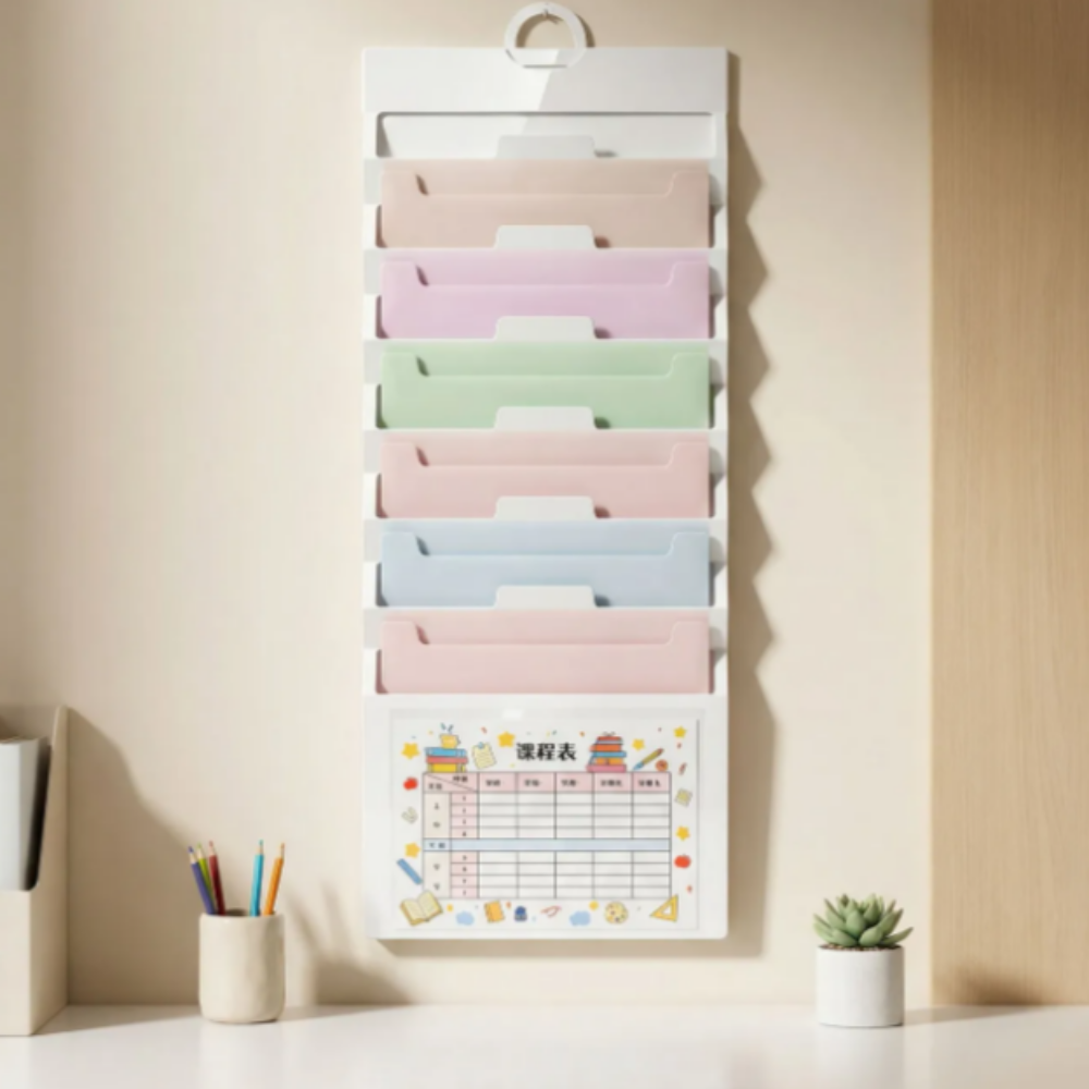 일상채움 걸이형 다용도 시험지 보관함 수납 정리, 1개, 화이트 9,900원