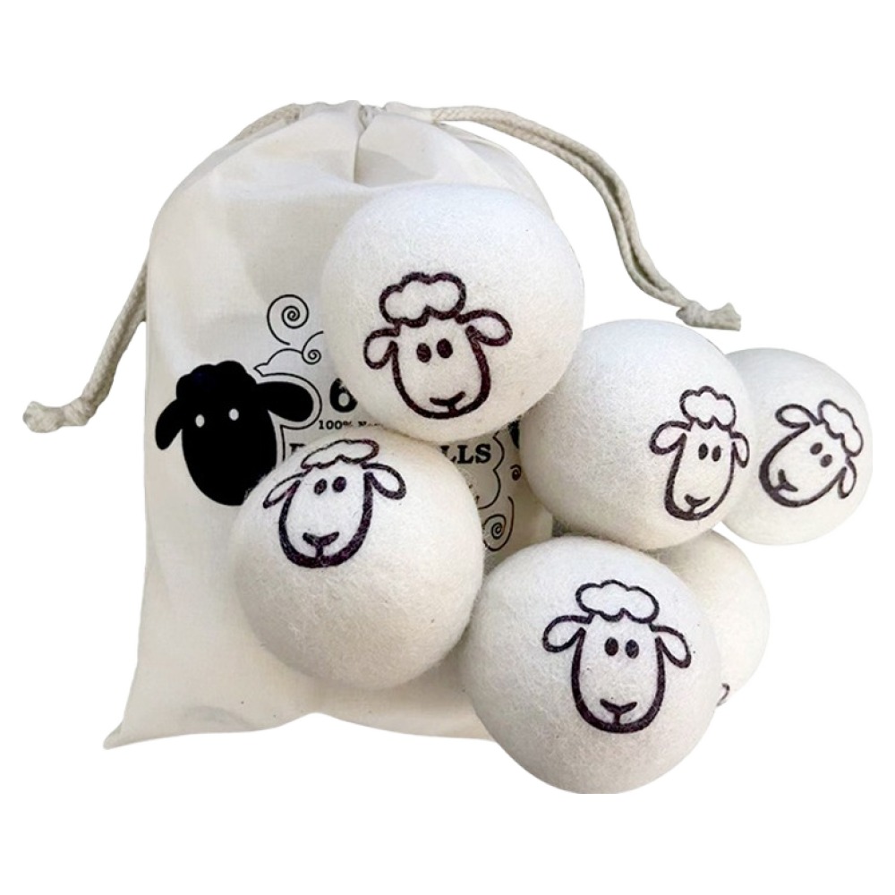 아싸레 건조기 양모 울드라이어볼 6p 세트, 화이트, 1세트 7,900원