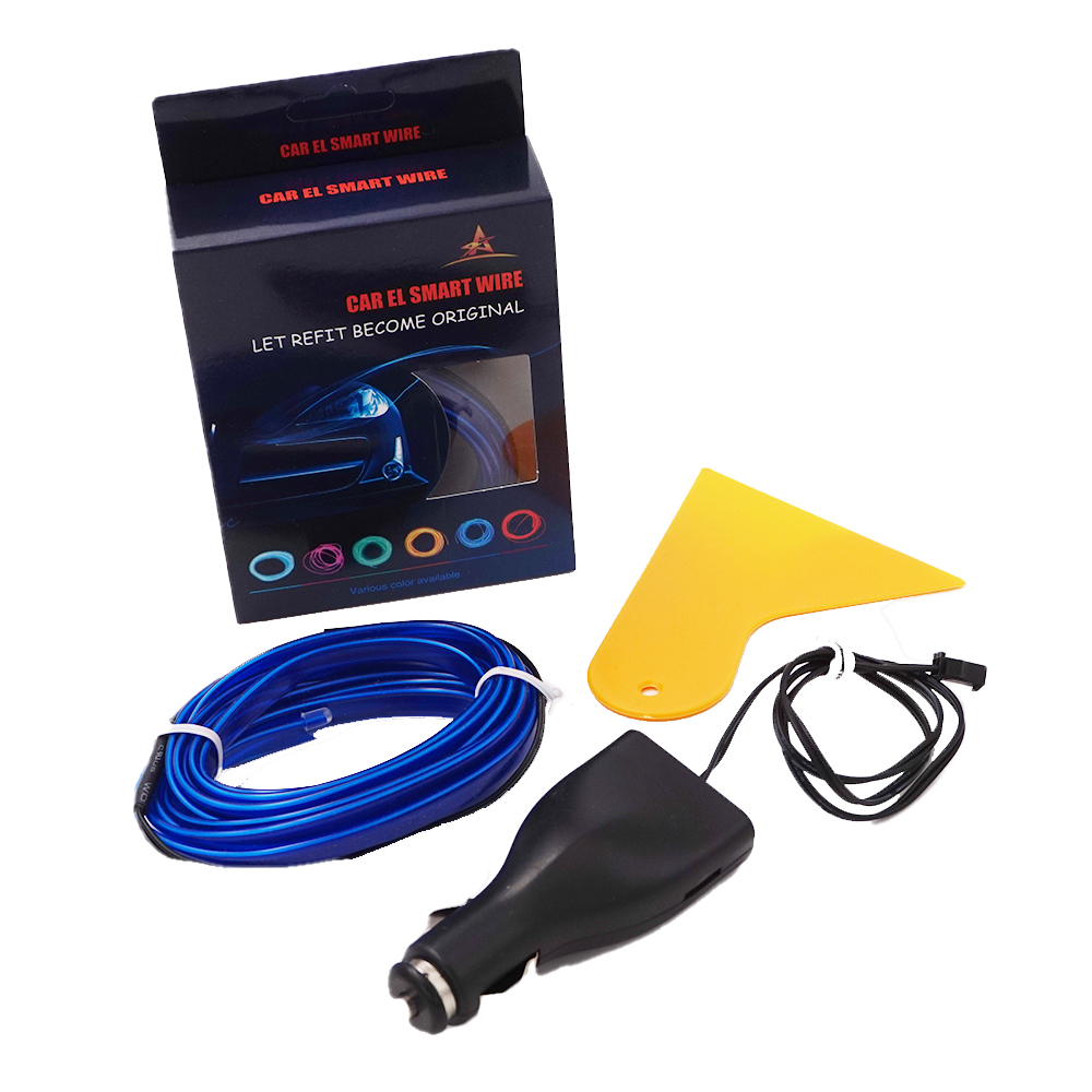 삼에스 EL와이어 + 컨트롤러 시거잭형 블루 3m 8,500원