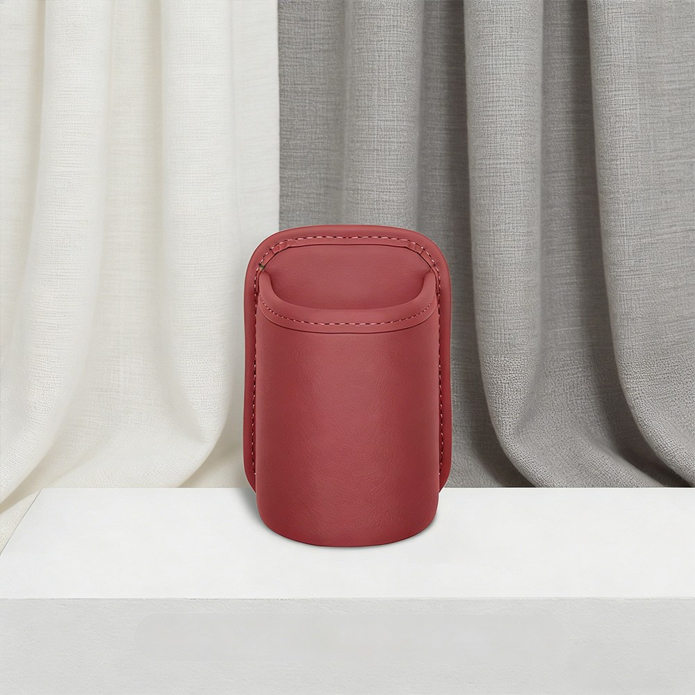 차량 틈새활용 클립형 가죽 컵홀더 차량 도어 컵홀더 자동차 사이드포켓 음료 거치 수납홀더, 빨간색, 1개 12,490원