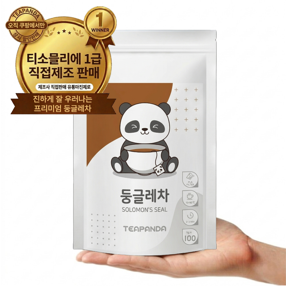 티판다 국산 100% 볶은 둥굴레차 삼각티백, 1개, 100개입, 1g 18,700원