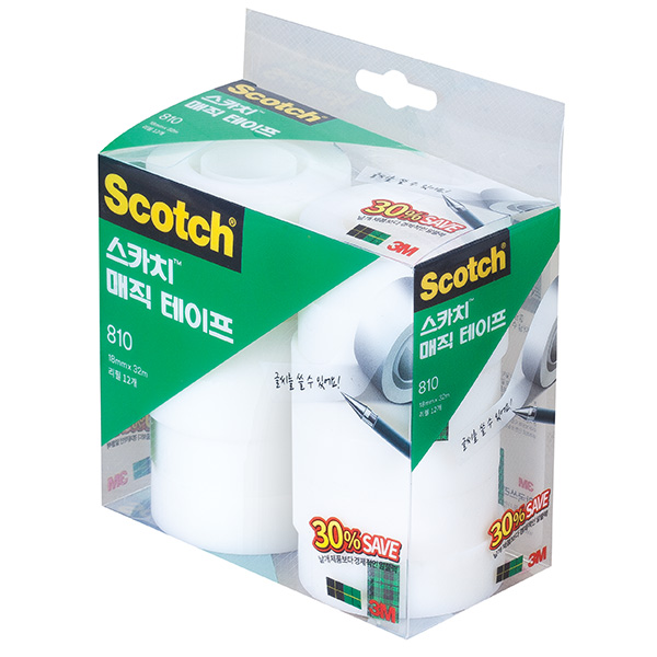 [모드니즈]3M 스카치 매직테이프 세이빙팩 810R 리필 18mmx32m 22,000원