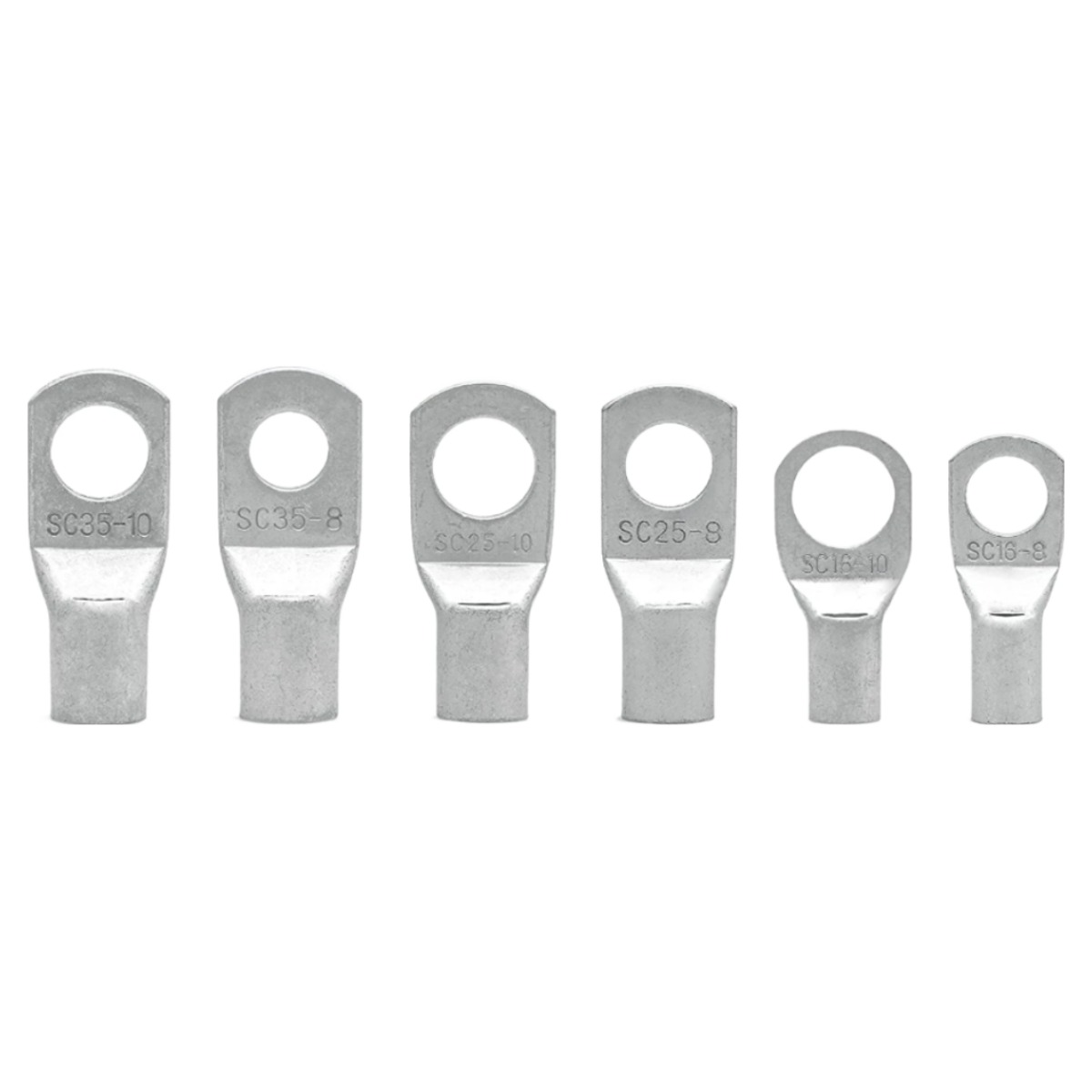 JEKYU 황동 링단자 동관형 터미널 압착단자 6종 30PCS 링타입 압착커넥터, 1세트 14,490원