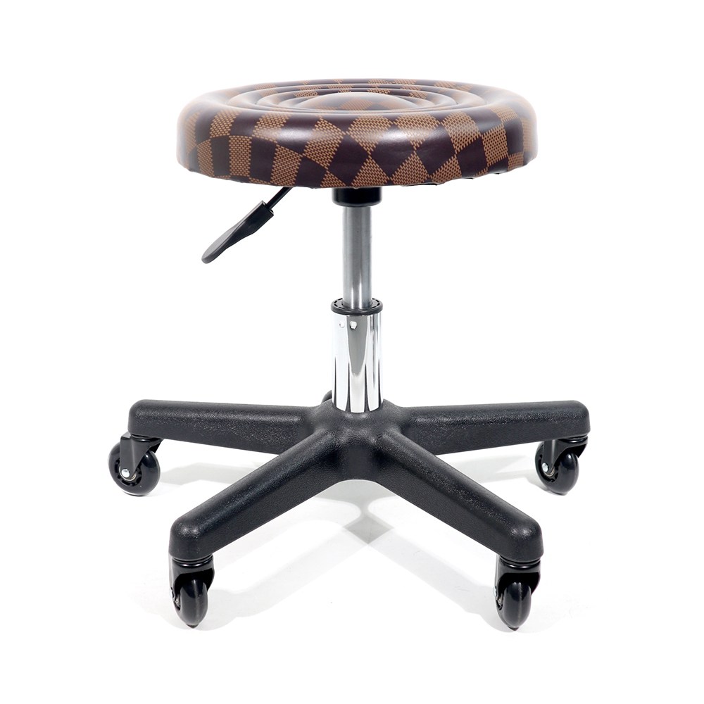 뷰티다모아 바퀴 보조 작업 리프트 의자 무소음 우레탄 베어링 바퀴 높이조절 소 중 대, 체크브라운,리프트A(소),2.5인치바퀴,라지오발, 1개 43,900원